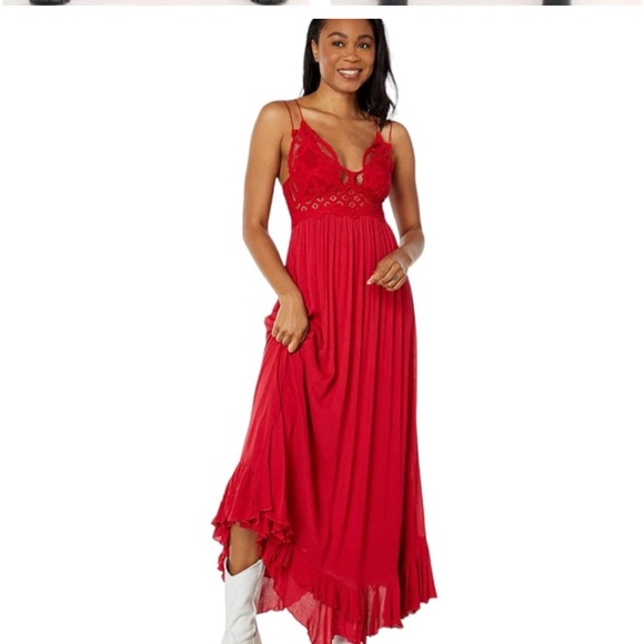 NWT Free People Adella Maxi Slip Dress Intimately FP lace - Picture 2 of 7